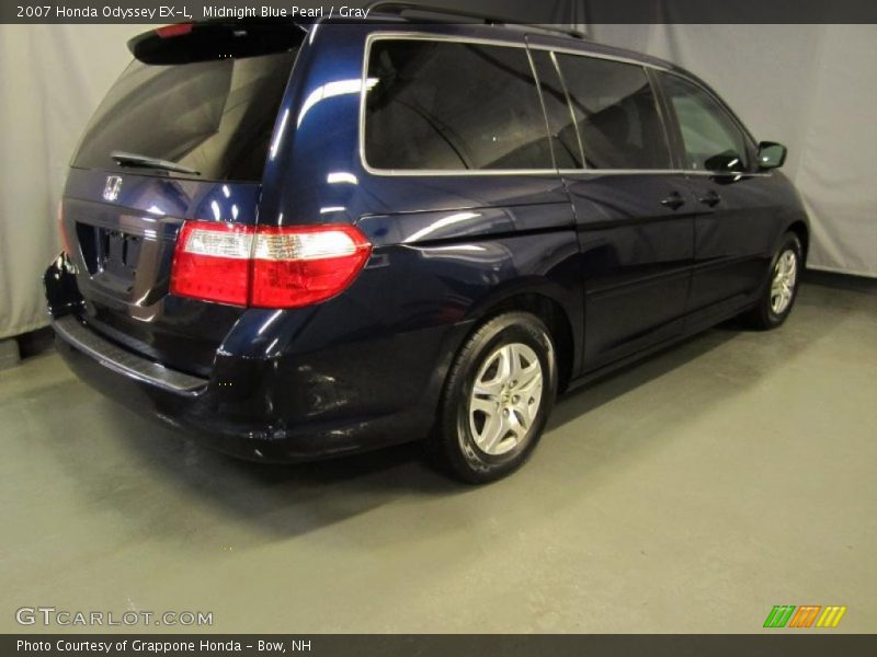 Midnight Blue Pearl / Gray 2007 Honda Odyssey EX-L