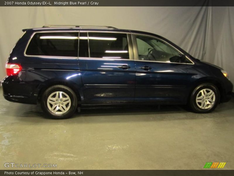 Midnight Blue Pearl / Gray 2007 Honda Odyssey EX-L