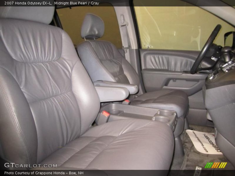 Midnight Blue Pearl / Gray 2007 Honda Odyssey EX-L