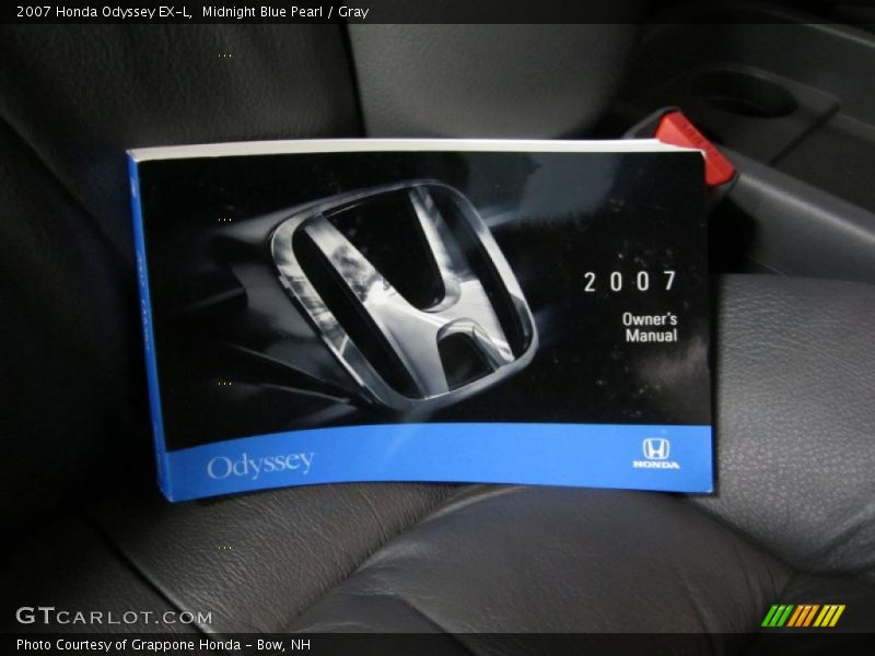 Midnight Blue Pearl / Gray 2007 Honda Odyssey EX-L