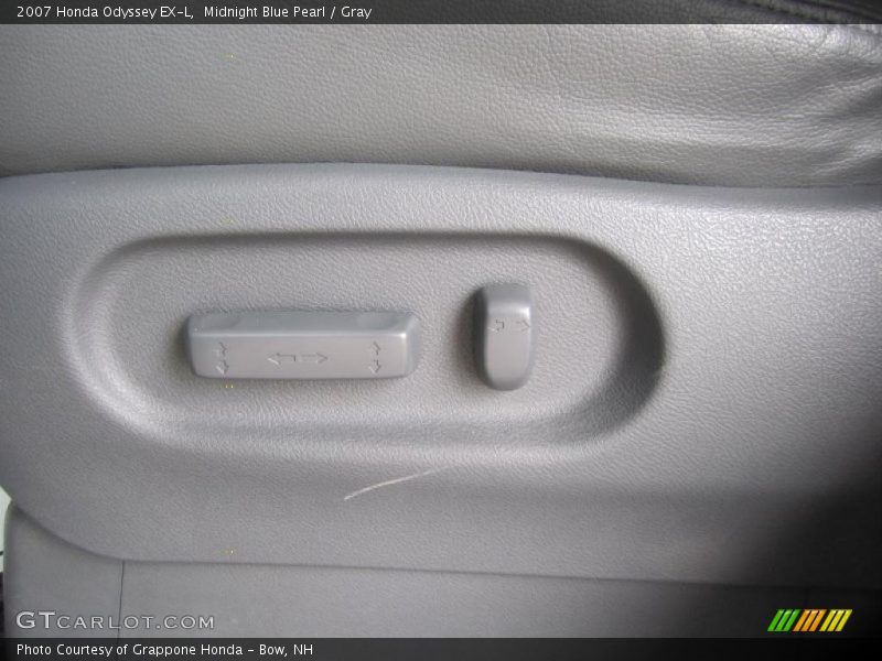 Midnight Blue Pearl / Gray 2007 Honda Odyssey EX-L