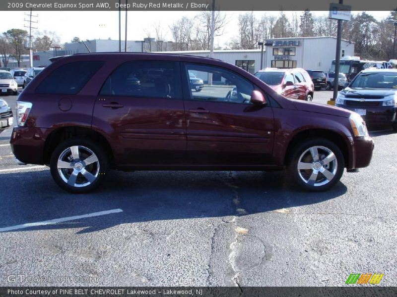 Deep Ruby Red Metallic / Ebony 2009 Chevrolet Equinox Sport AWD
