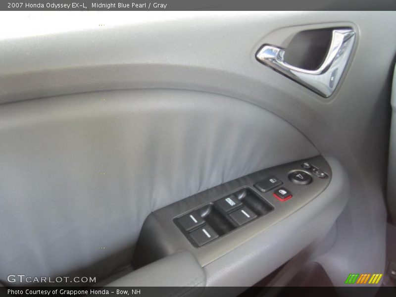 Midnight Blue Pearl / Gray 2007 Honda Odyssey EX-L