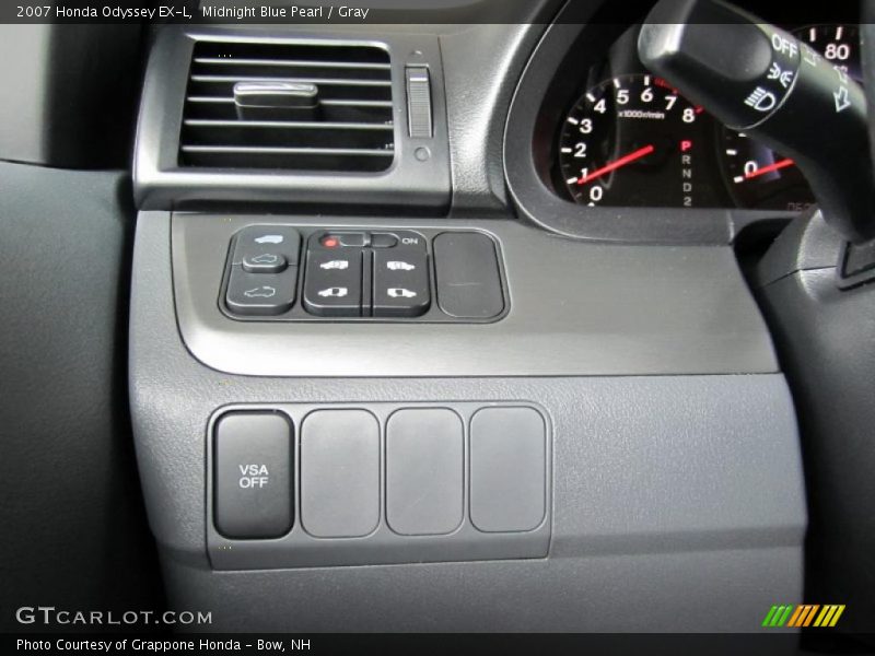Midnight Blue Pearl / Gray 2007 Honda Odyssey EX-L