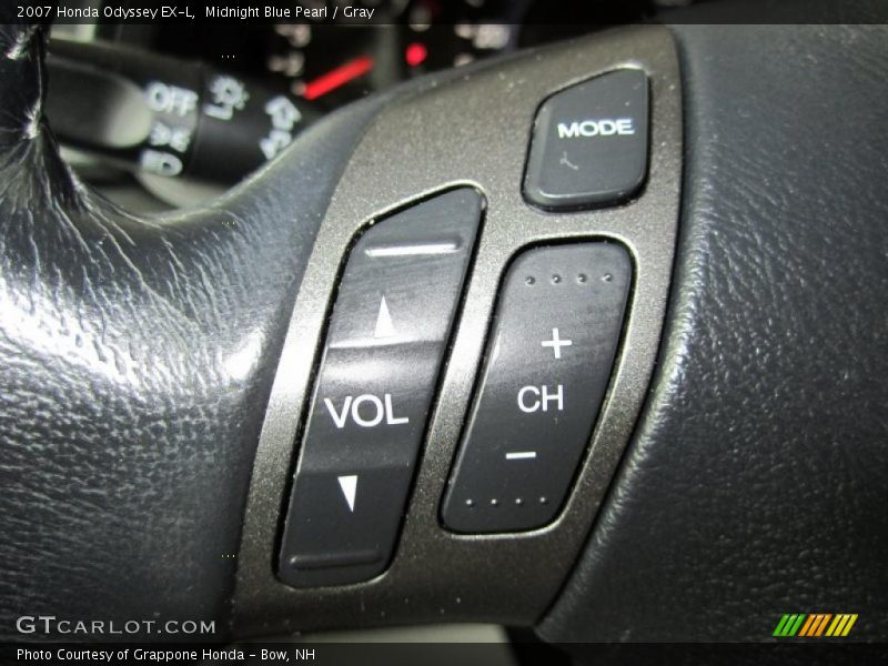 Midnight Blue Pearl / Gray 2007 Honda Odyssey EX-L