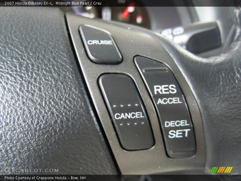 Midnight Blue Pearl / Gray 2007 Honda Odyssey EX-L