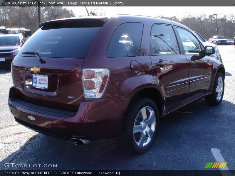 Deep Ruby Red Metallic / Ebony 2009 Chevrolet Equinox Sport AWD