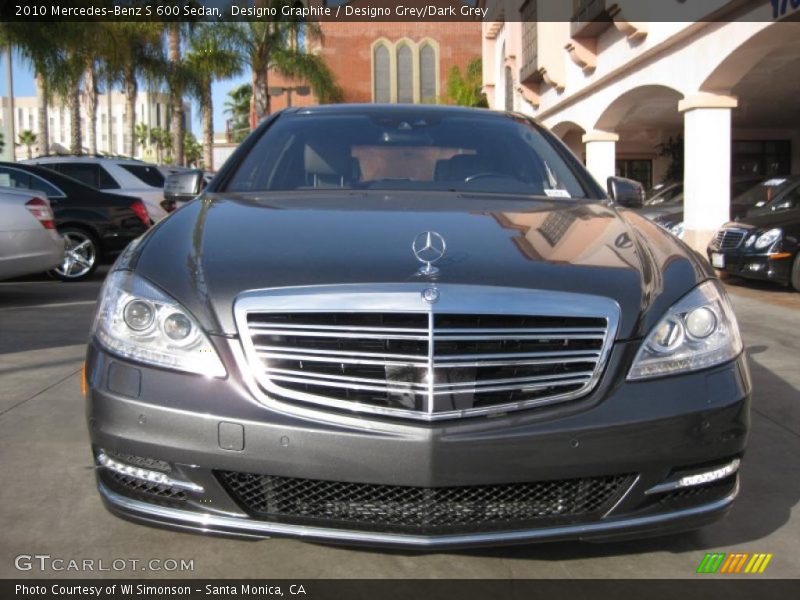 Designo Graphite / Designo Grey/Dark Grey 2010 Mercedes-Benz S 600 Sedan