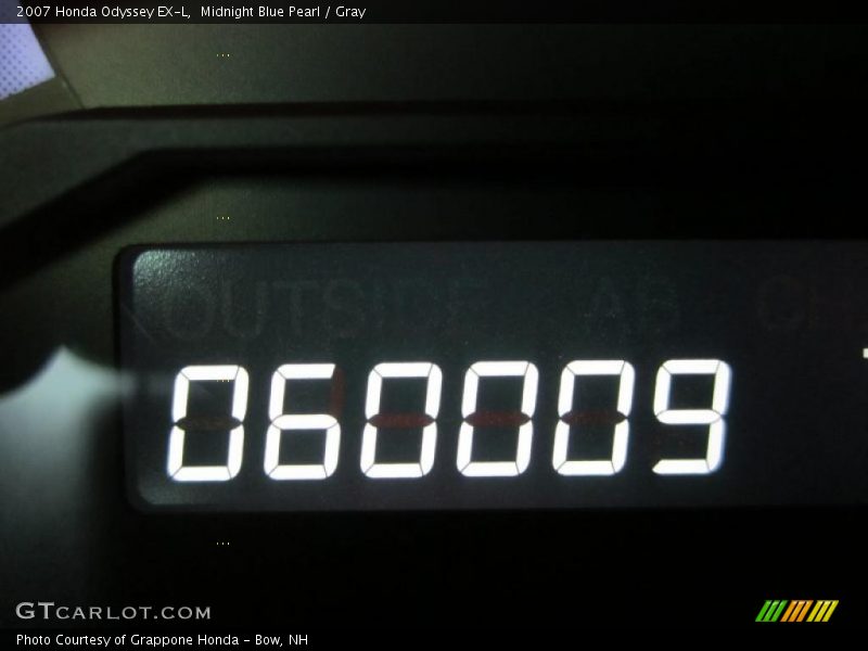 Midnight Blue Pearl / Gray 2007 Honda Odyssey EX-L