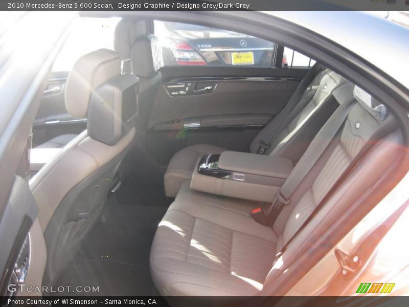 Designo Graphite / Designo Grey/Dark Grey 2010 Mercedes-Benz S 600 Sedan
