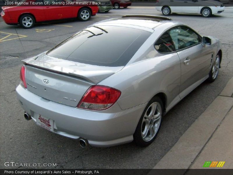 Sterling Silver Metallic / Black 2006 Hyundai Tiburon GT