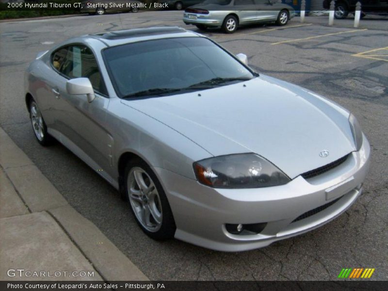 Sterling Silver Metallic / Black 2006 Hyundai Tiburon GT