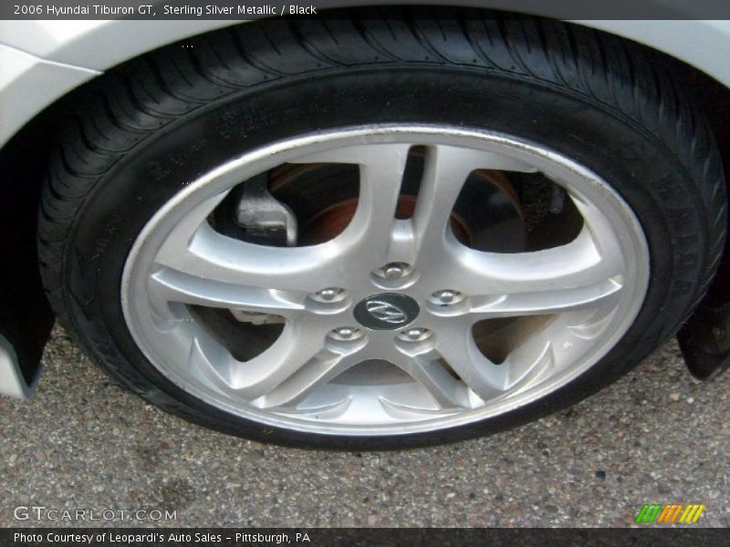 Sterling Silver Metallic / Black 2006 Hyundai Tiburon GT