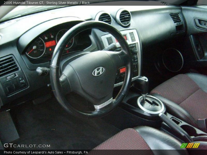 Sterling Silver Metallic / Black 2006 Hyundai Tiburon GT