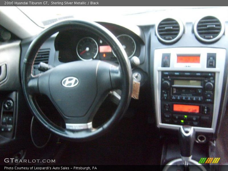 Sterling Silver Metallic / Black 2006 Hyundai Tiburon GT