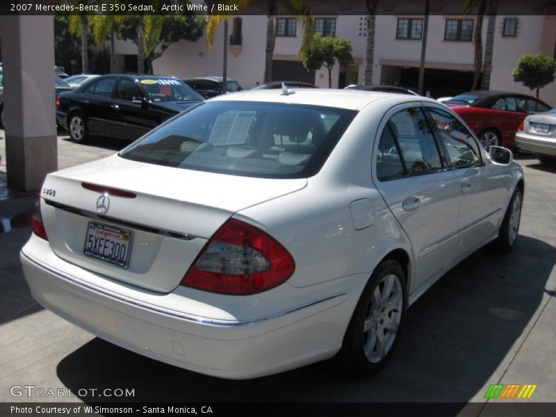 Arctic White / Black 2007 Mercedes-Benz E 350 Sedan