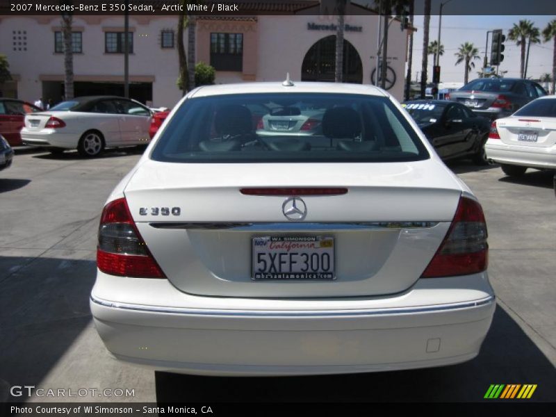 Arctic White / Black 2007 Mercedes-Benz E 350 Sedan