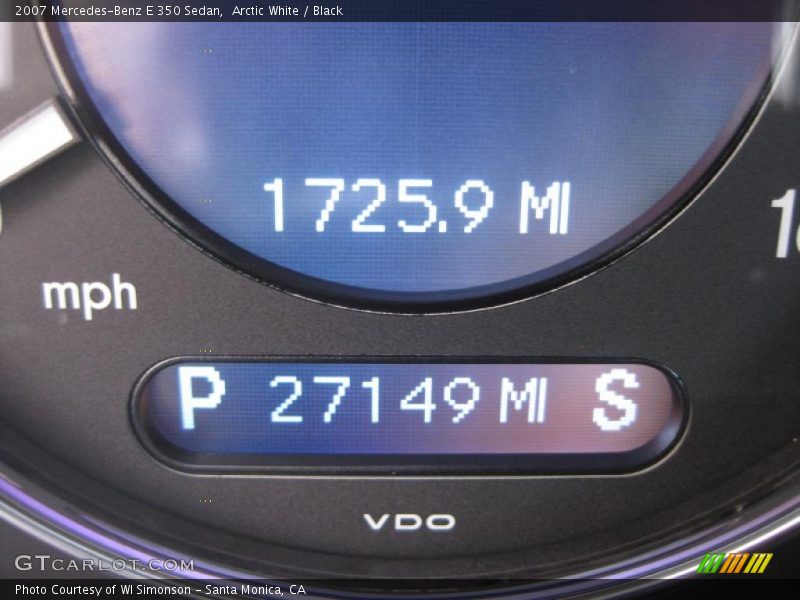 Arctic White / Black 2007 Mercedes-Benz E 350 Sedan