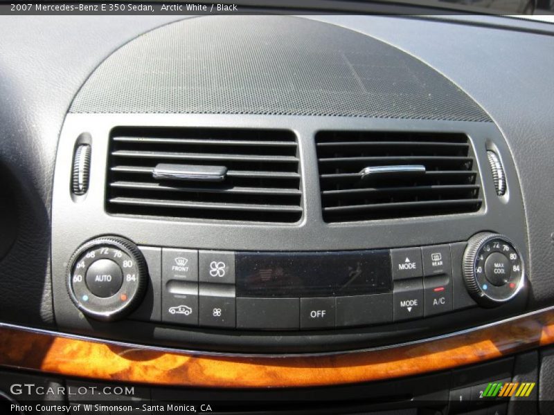Arctic White / Black 2007 Mercedes-Benz E 350 Sedan
