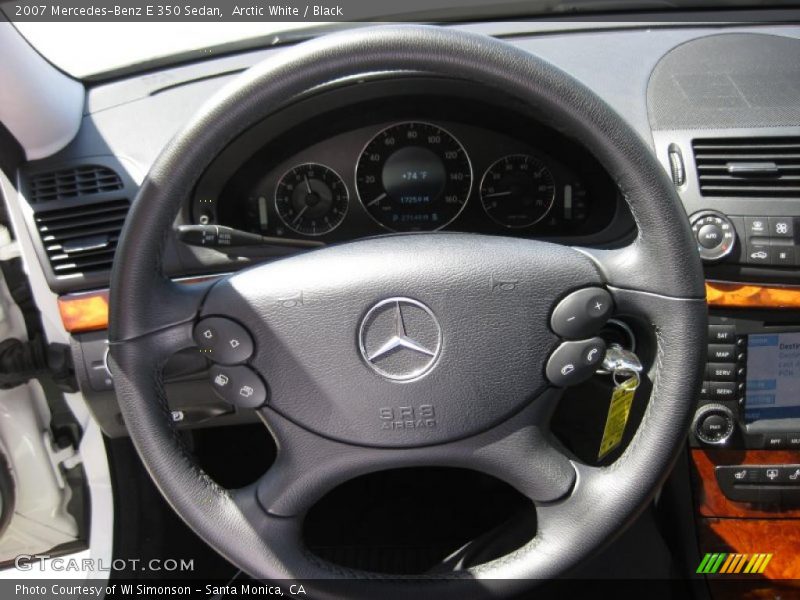 Arctic White / Black 2007 Mercedes-Benz E 350 Sedan