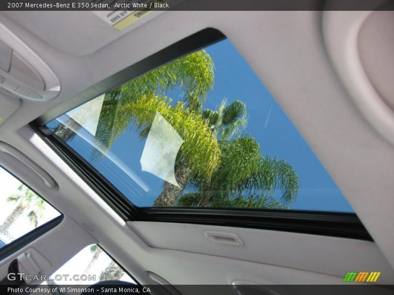 Arctic White / Black 2007 Mercedes-Benz E 350 Sedan