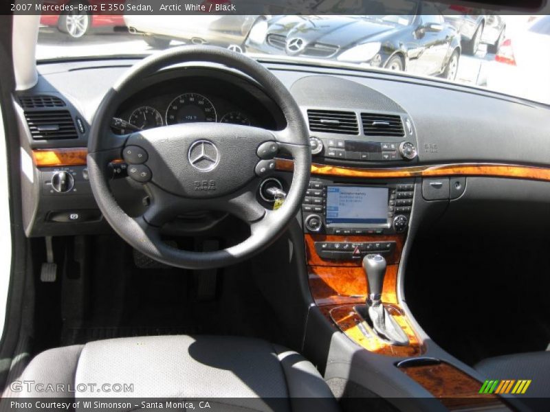 Arctic White / Black 2007 Mercedes-Benz E 350 Sedan