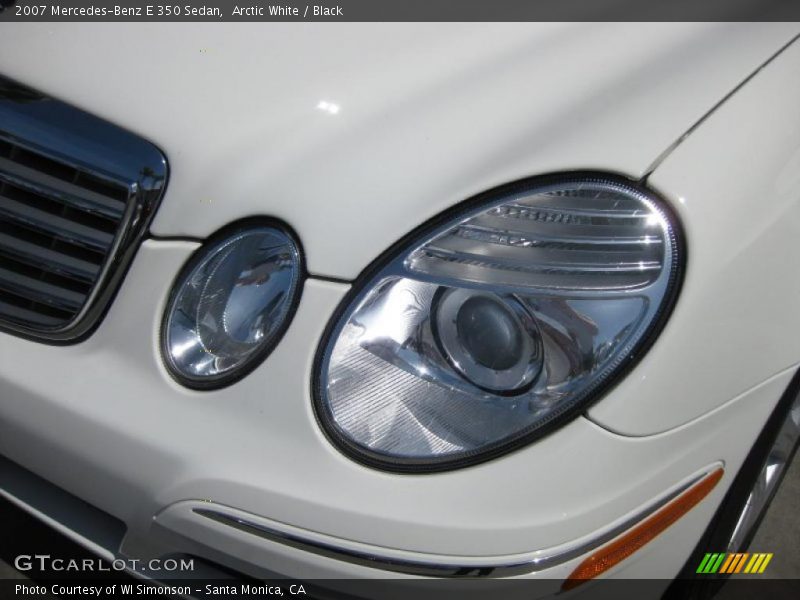 Arctic White / Black 2007 Mercedes-Benz E 350 Sedan