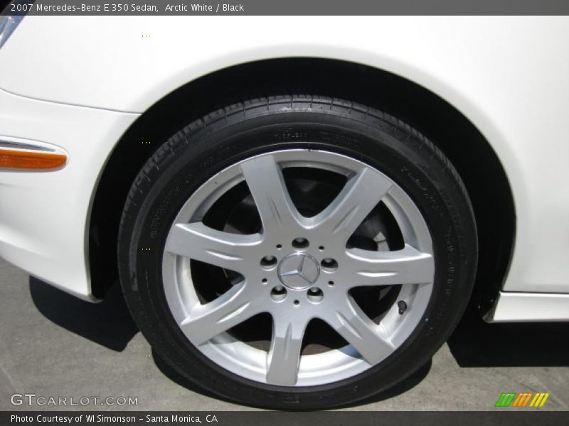 Arctic White / Black 2007 Mercedes-Benz E 350 Sedan