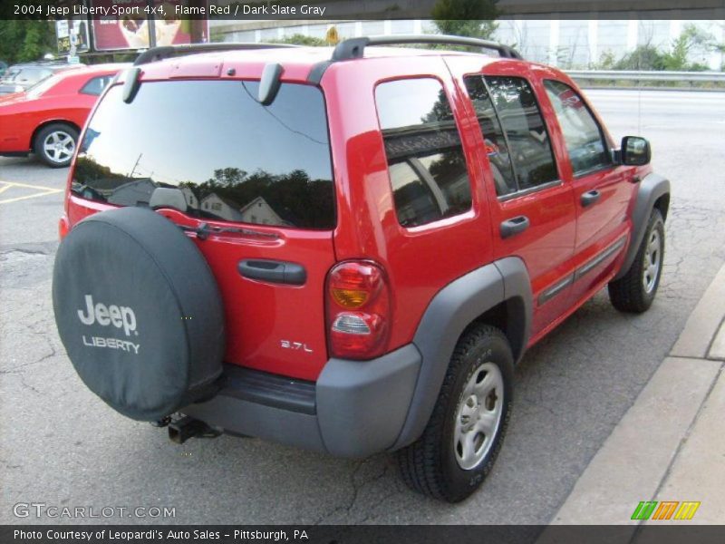 Flame Red / Dark Slate Gray 2004 Jeep Liberty Sport 4x4