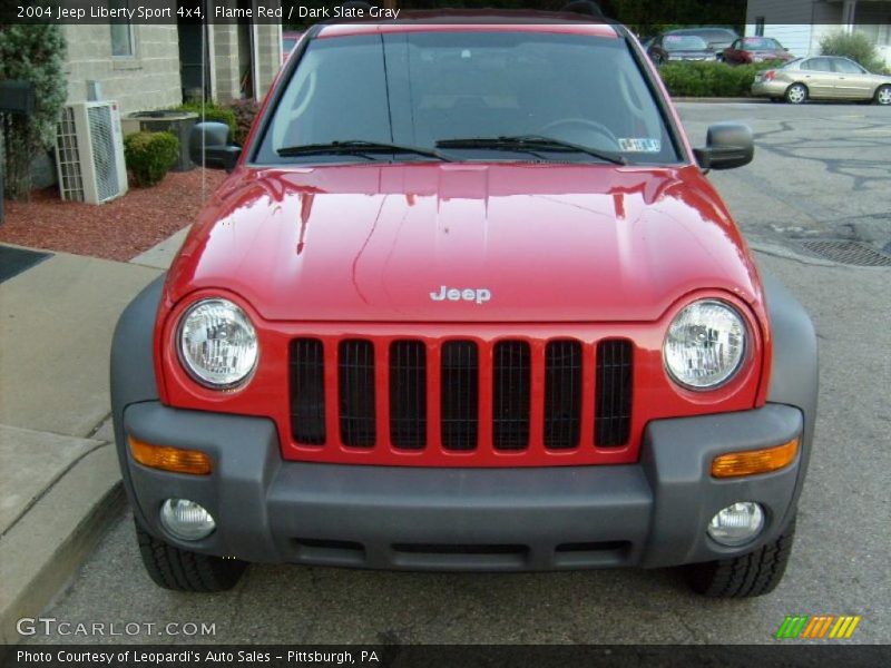 Flame Red / Dark Slate Gray 2004 Jeep Liberty Sport 4x4