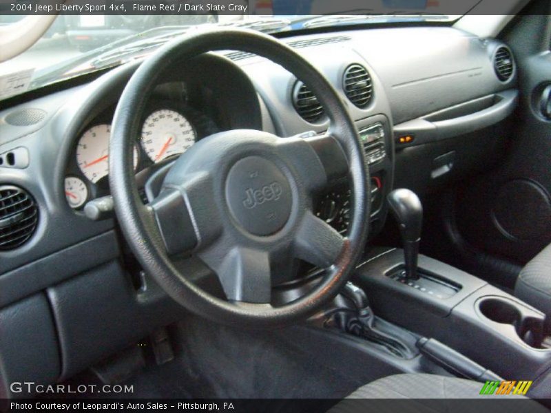 Flame Red / Dark Slate Gray 2004 Jeep Liberty Sport 4x4