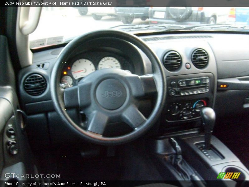 Flame Red / Dark Slate Gray 2004 Jeep Liberty Sport 4x4