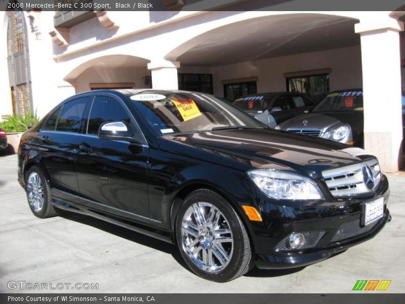 Black / Black 2008 Mercedes-Benz C 300 Sport