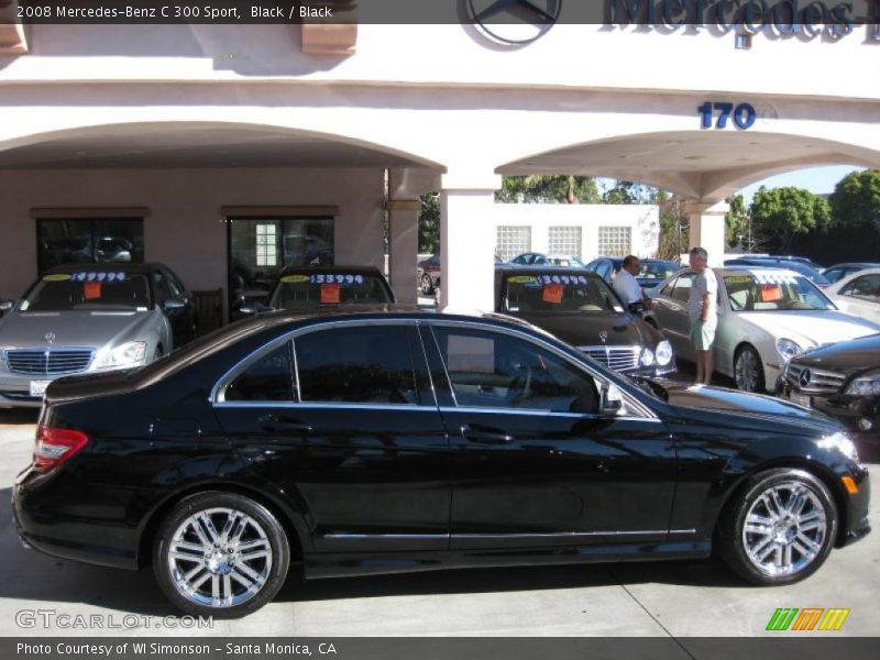 Black / Black 2008 Mercedes-Benz C 300 Sport