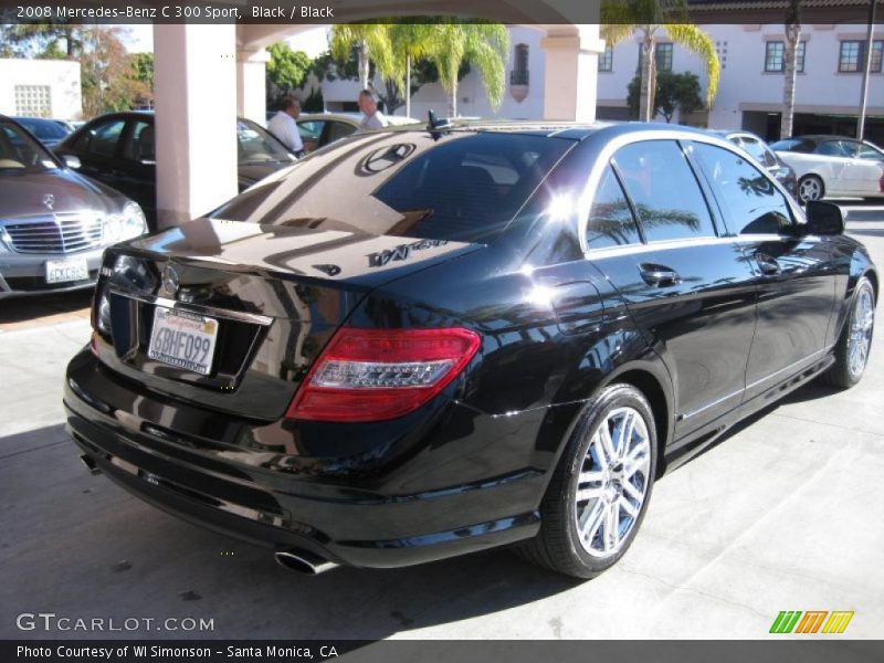 Black / Black 2008 Mercedes-Benz C 300 Sport