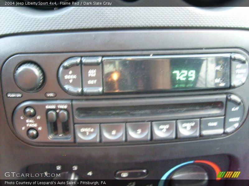 Flame Red / Dark Slate Gray 2004 Jeep Liberty Sport 4x4
