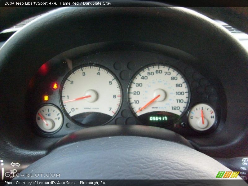 Flame Red / Dark Slate Gray 2004 Jeep Liberty Sport 4x4