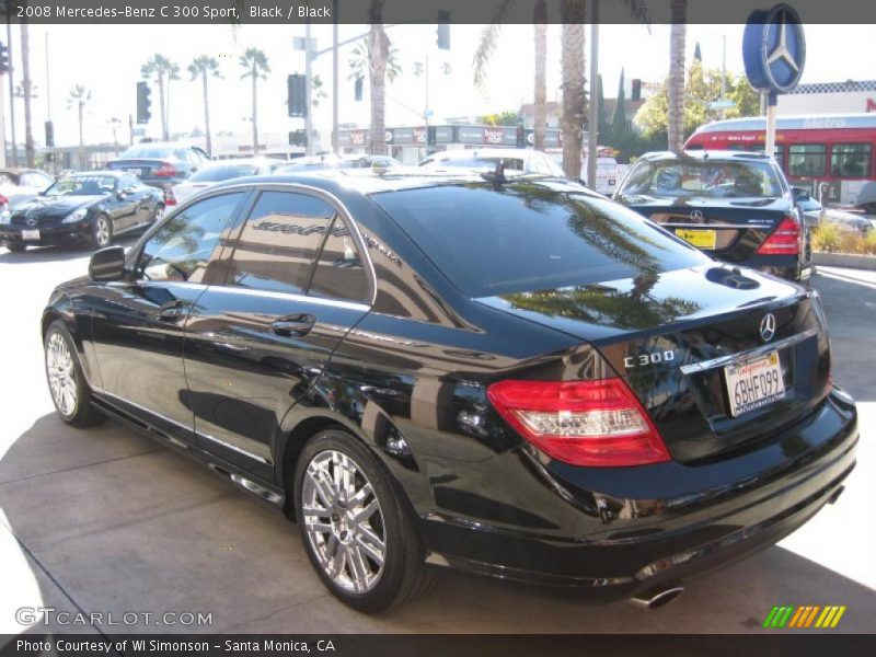 Black / Black 2008 Mercedes-Benz C 300 Sport