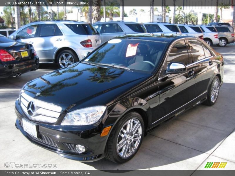 Black / Black 2008 Mercedes-Benz C 300 Sport