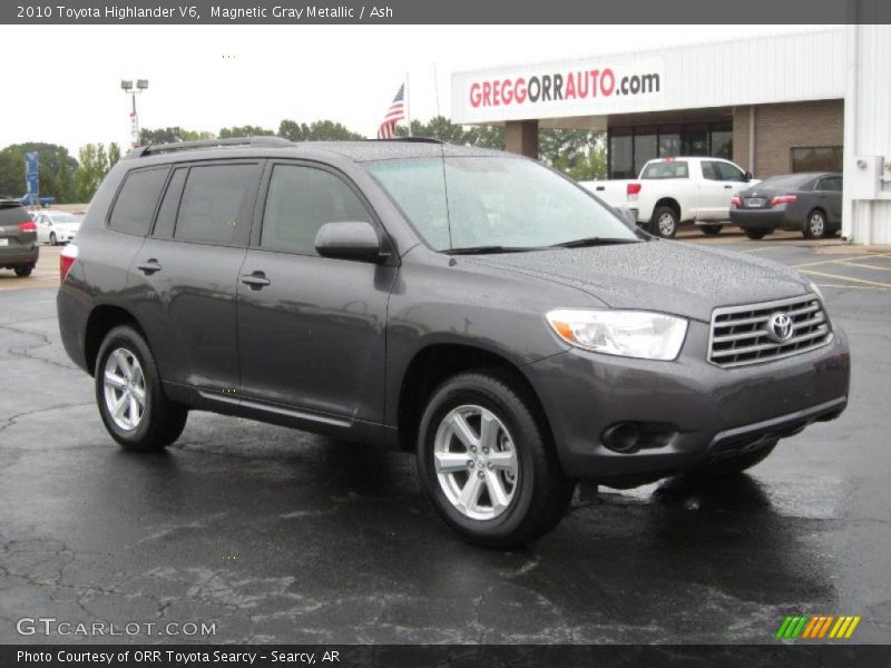 Magnetic Gray Metallic / Ash 2010 Toyota Highlander V6