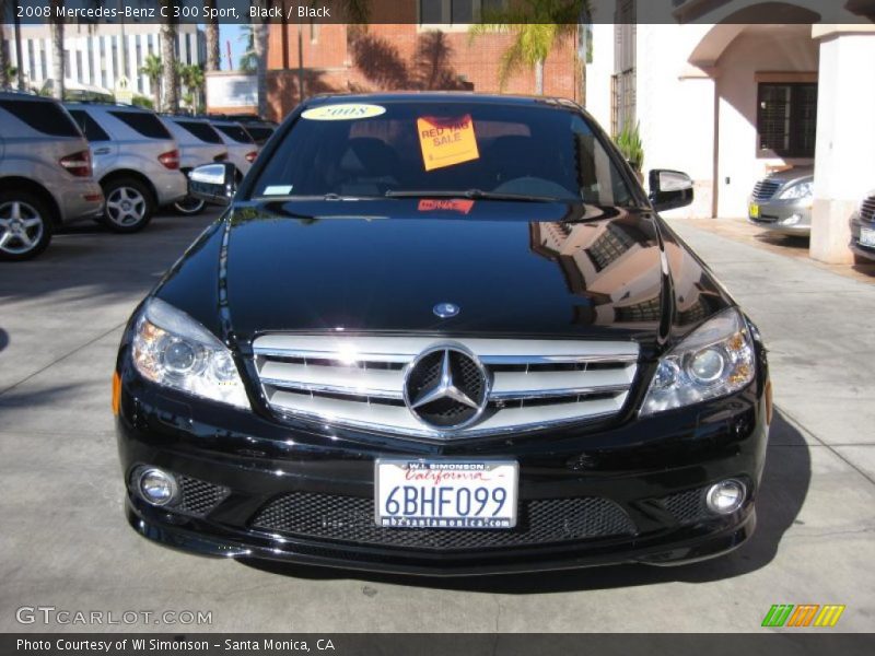 Black / Black 2008 Mercedes-Benz C 300 Sport