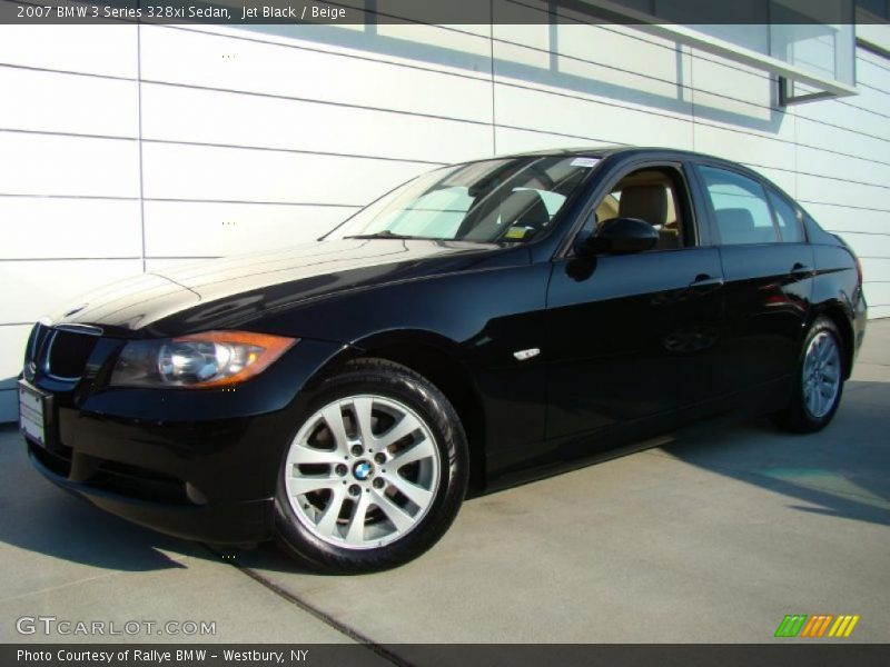 Jet Black / Beige 2007 BMW 3 Series 328xi Sedan