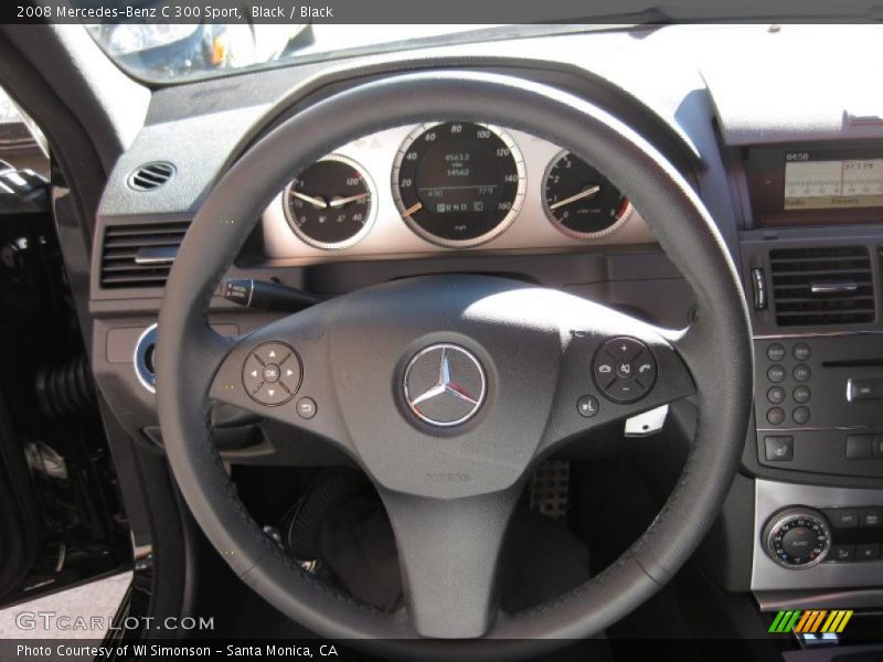 Black / Black 2008 Mercedes-Benz C 300 Sport