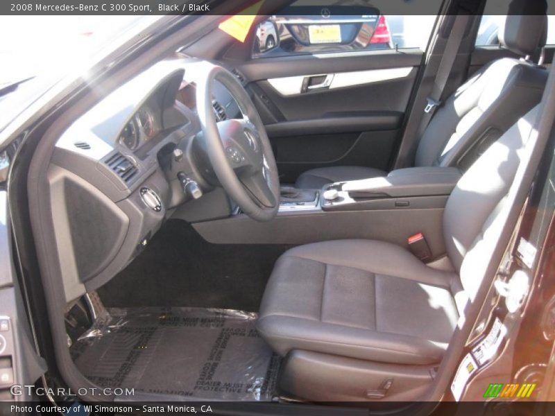 Black / Black 2008 Mercedes-Benz C 300 Sport