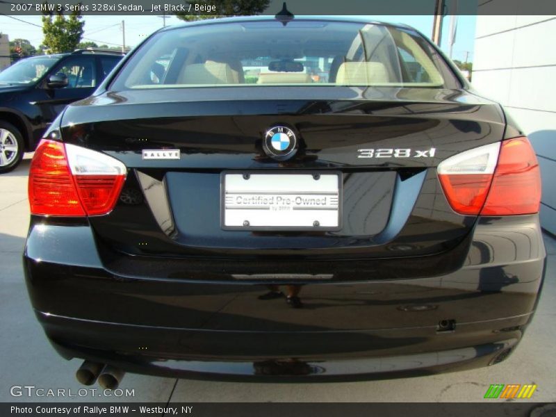 Jet Black / Beige 2007 BMW 3 Series 328xi Sedan