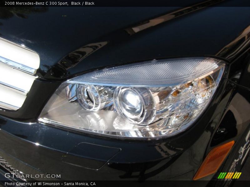 Black / Black 2008 Mercedes-Benz C 300 Sport