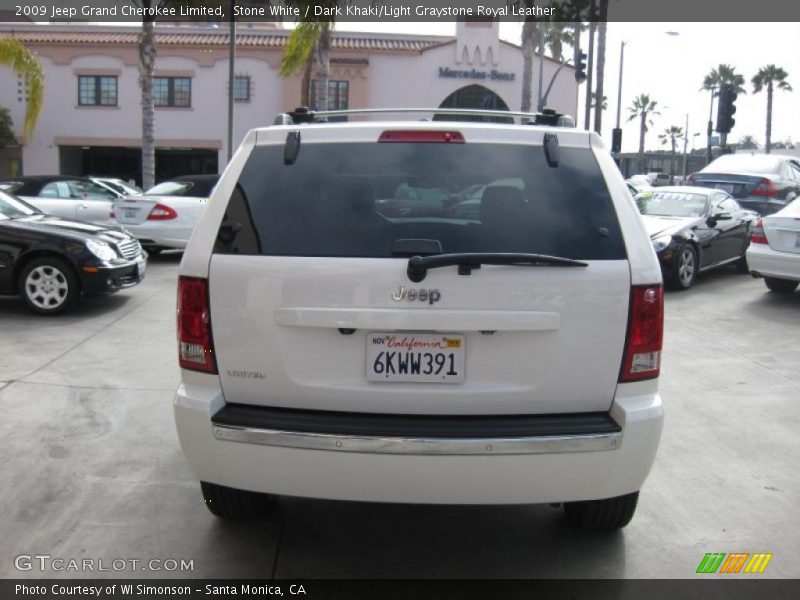 Stone White / Dark Khaki/Light Graystone Royal Leather 2009 Jeep Grand Cherokee Limited