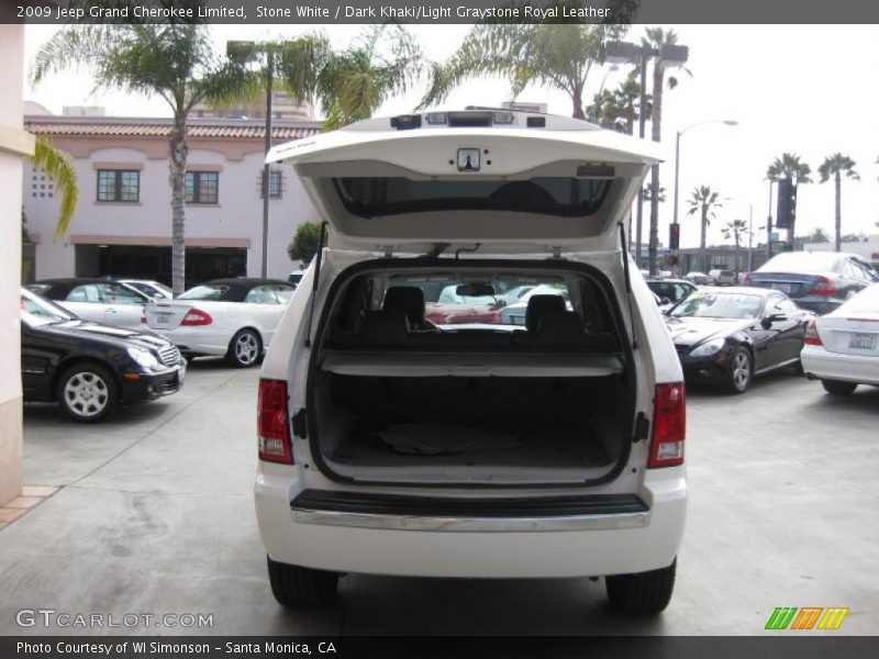 Stone White / Dark Khaki/Light Graystone Royal Leather 2009 Jeep Grand Cherokee Limited