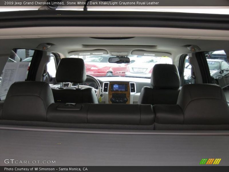 Stone White / Dark Khaki/Light Graystone Royal Leather 2009 Jeep Grand Cherokee Limited