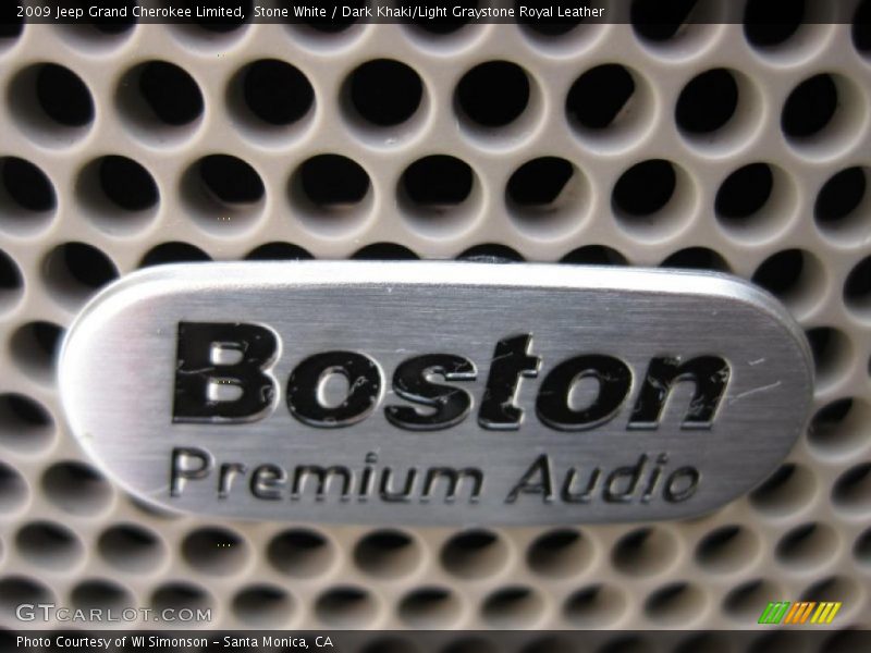 Stone White / Dark Khaki/Light Graystone Royal Leather 2009 Jeep Grand Cherokee Limited